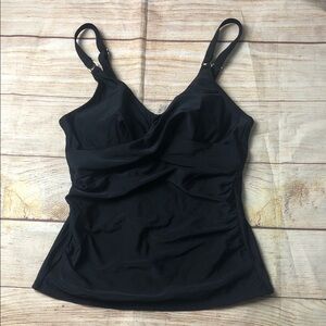 NWT Tempt Me Black Women's Swim Tankini Top